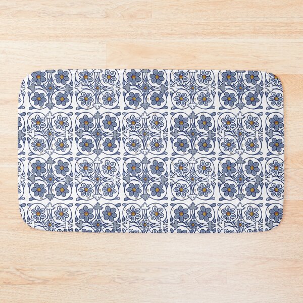 Item preview, Blue ceramic flowers designed and sold by ValentinaAssenza.