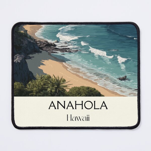Item preview, Anahola Kauai Coastal View Art Print designed and sold by TuncGK.