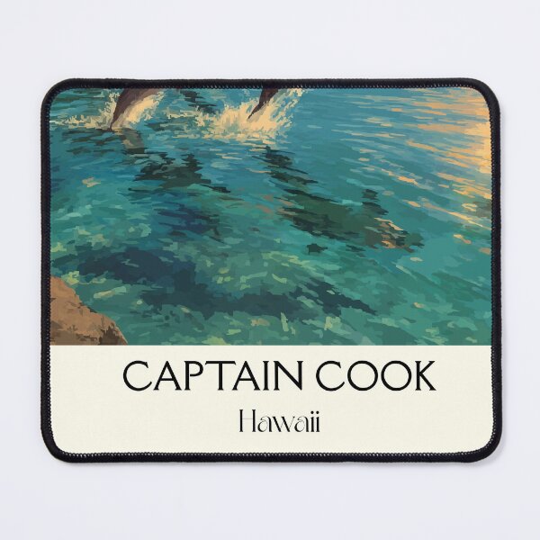 Item preview, Captain Cook Big Island Dolphins Art Print designed and sold by TuncGK.