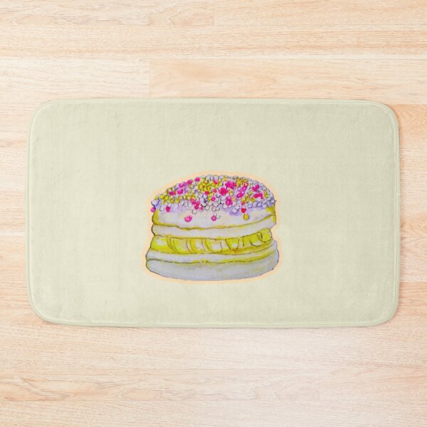 Item preview, Macaron with sprinkles watercolor food illustration art designed and sold by happiartworks .