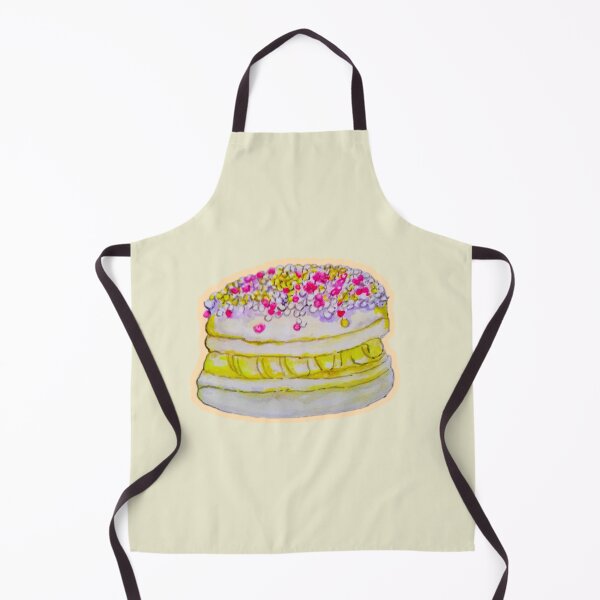 Item preview, Macaron with sprinkles watercolor food illustration art designed and sold by happiartworks .