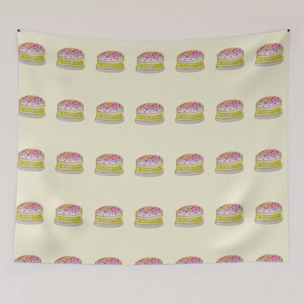 Item preview, Macaron with sprinkles watercolor food illustration art designed and sold by happiartworks .