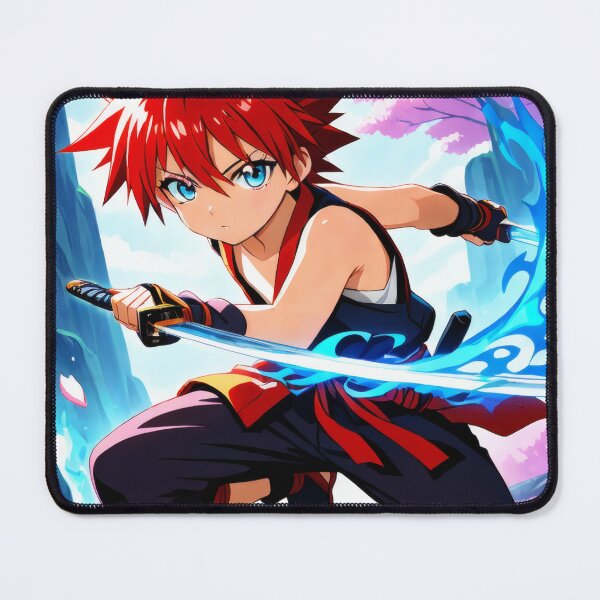 Item preview, ? “Rento — The Red-Haired Katana Boy” #AIArtAnime ⚔️? designed and sold by AIArtAnime.
