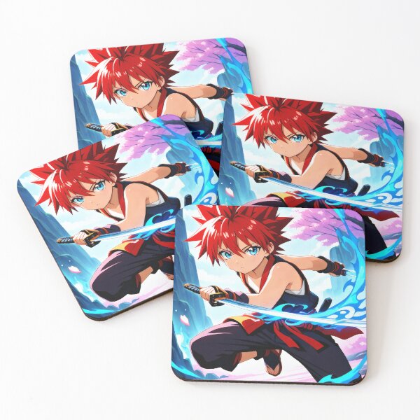Item preview, ? “Rento — The Red-Haired Katana Boy” #AIArtAnime ⚔️? designed and sold by AIArtAnime.