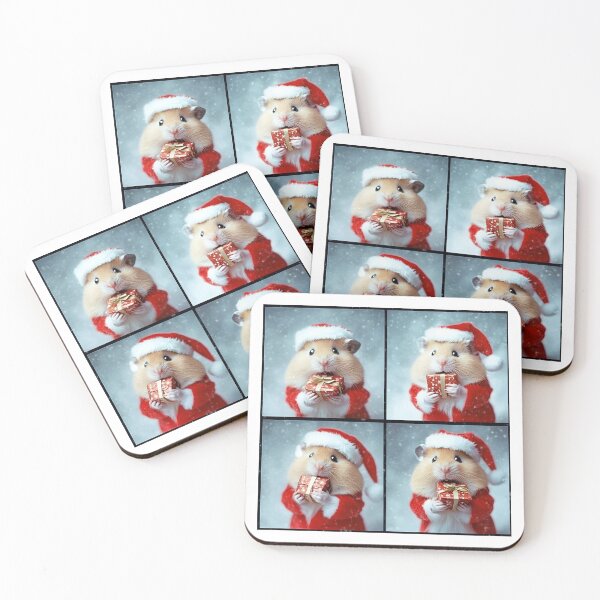 Item preview, Hamster in Santa Hat - Hilarious Christmas Pet Photobooth designed and sold by RockFireMerch.