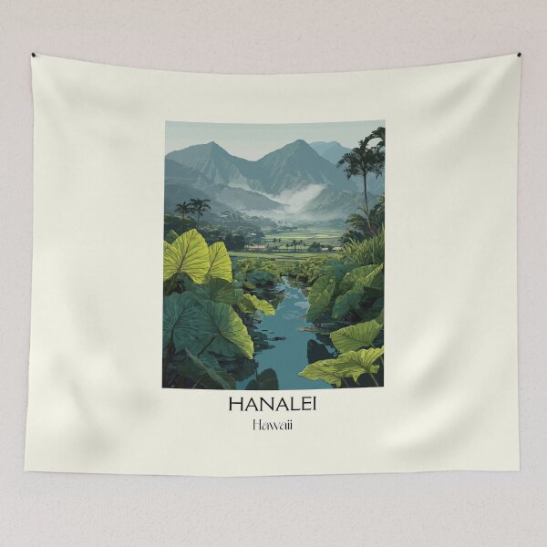 Item preview, Hanalei Kauai River Valley Art Print designed and sold by TuncGK.