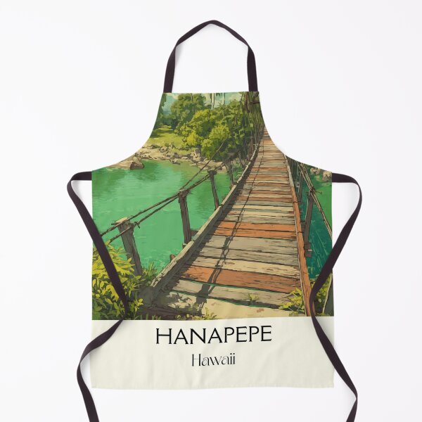 Item preview, Hanapepe Kauai Swinging Bridge Art Print designed and sold by TuncGK.