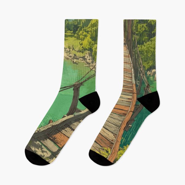 Item preview, Hanapepe Kauai Swinging Bridge Art Print designed and sold by TuncGK.