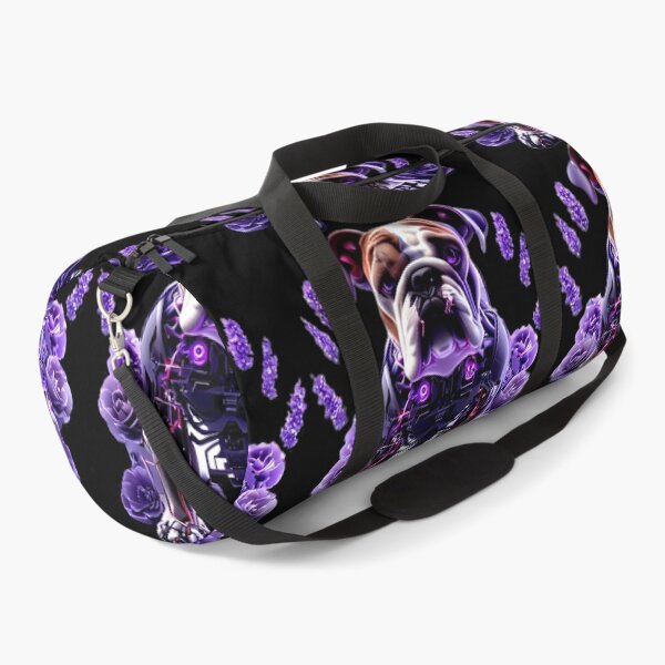 Item preview, Cybernetic Bulldog with Floral Fusion | Futuristic Dog and Nature Art designed and sold by Naturalite19.