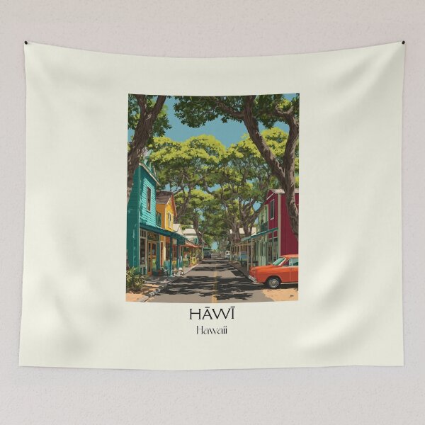 Item preview, Hawi Big Island Small Town Art Print designed and sold by TuncGK.