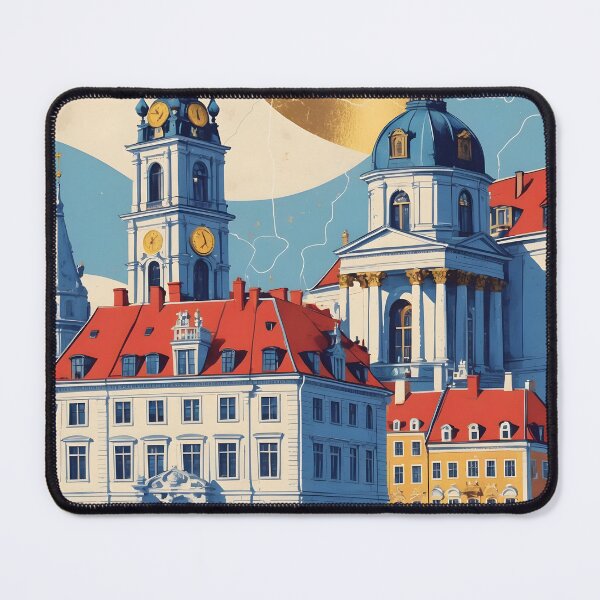 Item preview, Upplands Vaesby Sweden 1950s Vintage Travel Tourism designed and sold by TravelersGems.