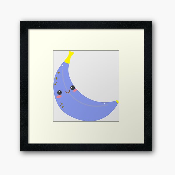 BANANE BLEUE Impression encadrée
