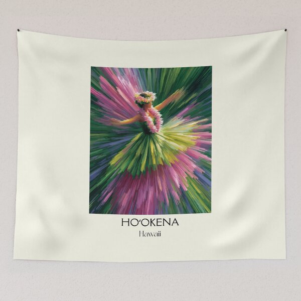 Item preview, Hookena Big Island Hula Dancer Art Print designed and sold by TuncGK.