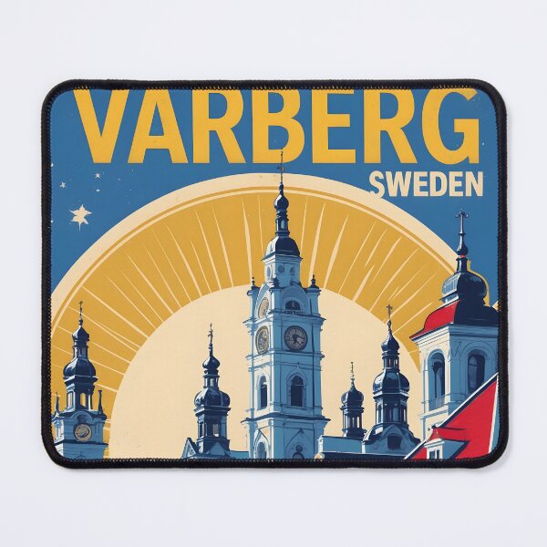 Item preview, Varberg Sweden 1950s Vintage Travel Tourism designed and sold by TravelersGems.