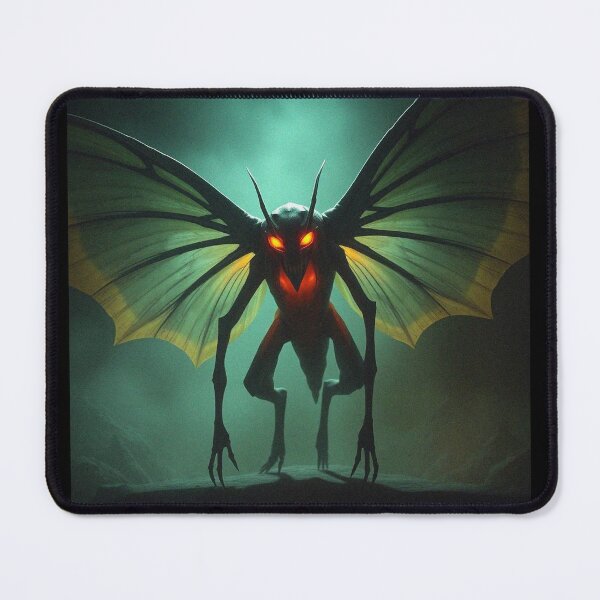Item preview, Mothman cryptid painting designed and sold by Vintage Designs +.