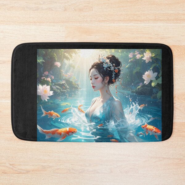 Item preview, Kami of Lotus and Koi designed and sold by Schoenenwald - Illustrations Uniques et Originales.