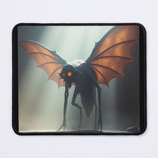 Item preview, Mothman cryptid painting designed and sold by Vintage Designs +.