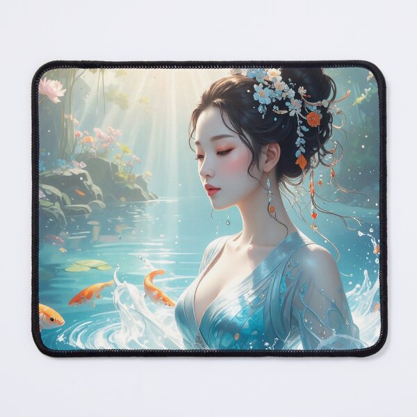 Item preview, Kami of Lotus and Koi designed and sold by Schoenenwald - Illustrations Uniques et Originales.