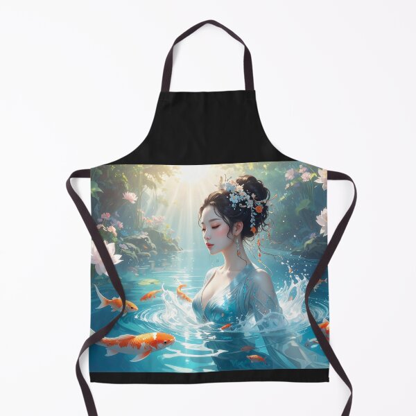 Item preview, Kami of Lotus and Koi designed and sold by Schoenenwald — Art Japonais, Zen & Nature.