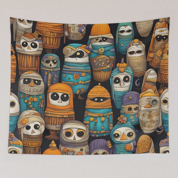 Item preview, Pensioners dressed as a Mummies for Halloween designed and sold by Colin Bentham.