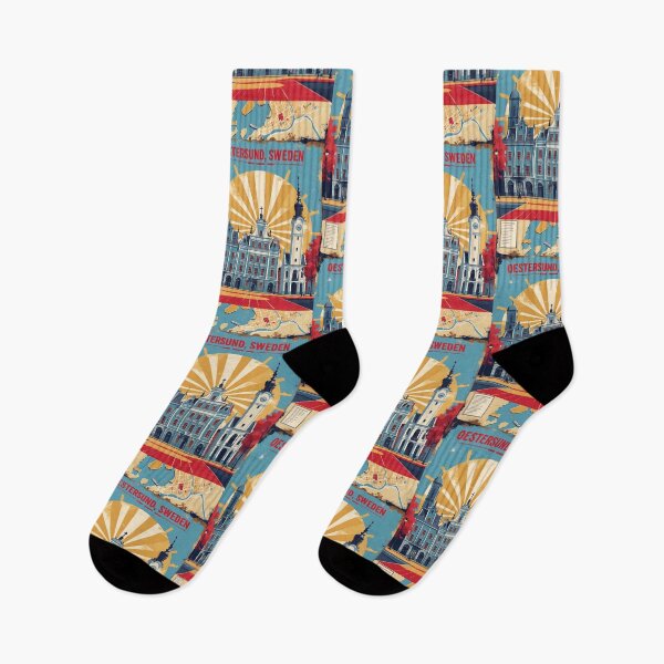 Item preview, Oestersund Sweden 1950s Vintage Travel Tourism designed and sold by TravelersGems.