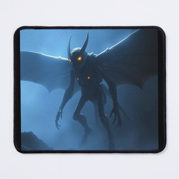 Item preview, Mothman cryptid painting designed and sold by Vintage Designs +.