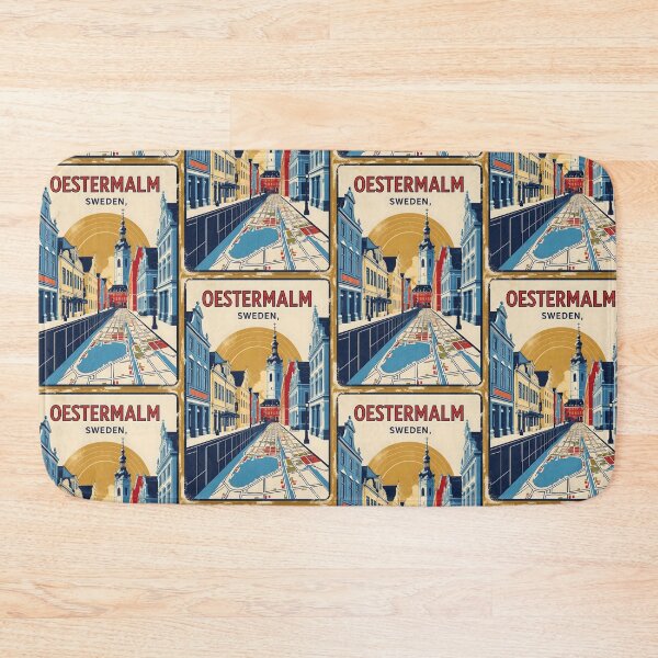 Item preview, Oestermalm Sweden 1950s Vintage Travel Tourism designed and sold by TravelersGems.