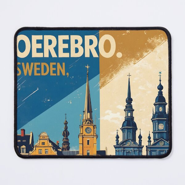 Item preview, Oerebro Sweden 1950s Vintage Travel Tourism designed and sold by TravelersGems.
