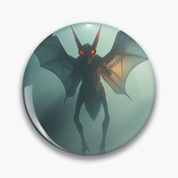 Item preview, Mothman cryptid painting designed and sold by Vintage Designs +.
