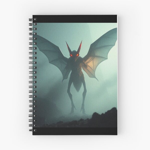 Item preview, Mothman cryptid painting designed and sold by Vintage Designs +.