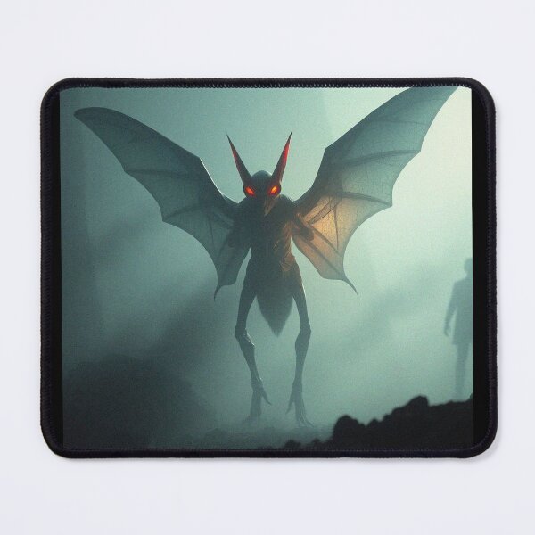Item preview, Mothman cryptid painting designed and sold by Vintage Designs +.
