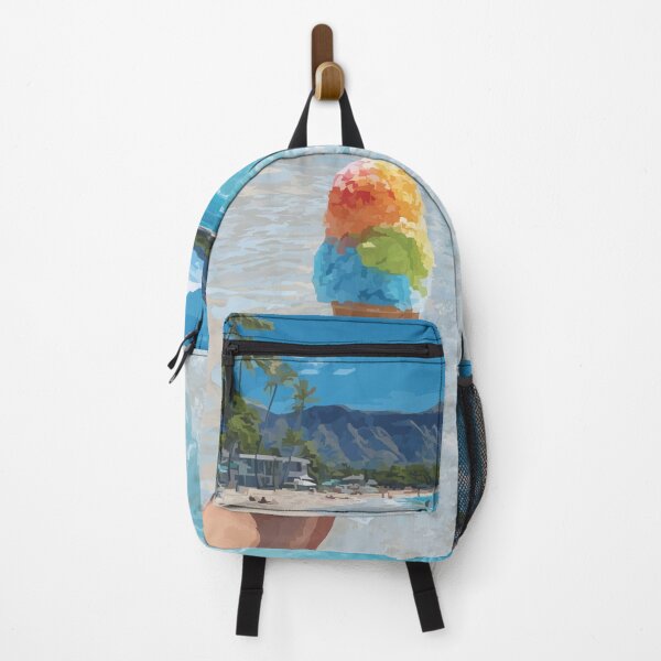 Item preview, Kailua Bay Oahu Shave Ice | Hawaii Beach Art Print designed and sold by TuncGK.