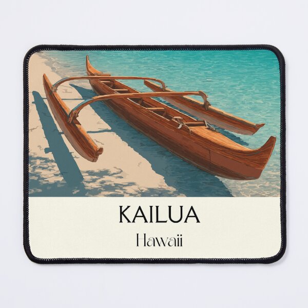 Item preview, Kailua Big Island Outrigger Canoe | Kona Coast Art designed and sold by TuncGK.