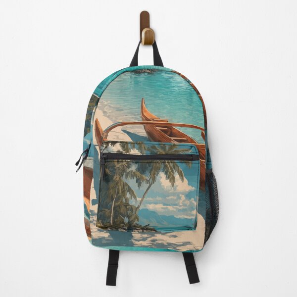 Item preview, Kailua Big Island Outrigger Canoe | Kona Coast Art designed and sold by TuncGK.