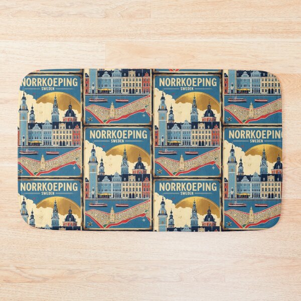 Item preview, Norrkoeping Sweden 1950s Vintage Travel Tourism designed and sold by TravelersGems.