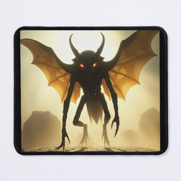 Item preview, Mothman cryptid painting designed and sold by Vintage Designs +.