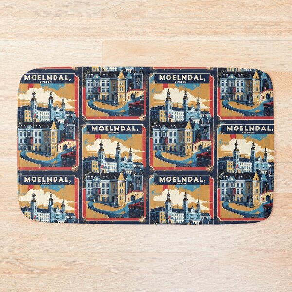 Item preview, Moelndal Sweden 1950s Vintage Travel Tourism designed and sold by TravelersGems.