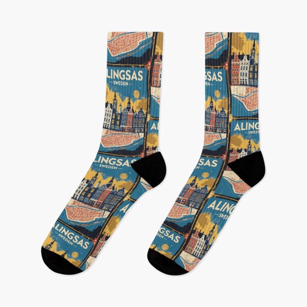 Item preview, Alingsas Sweden 1950s Vintage Travel Tourism designed and sold by TravelersGems.