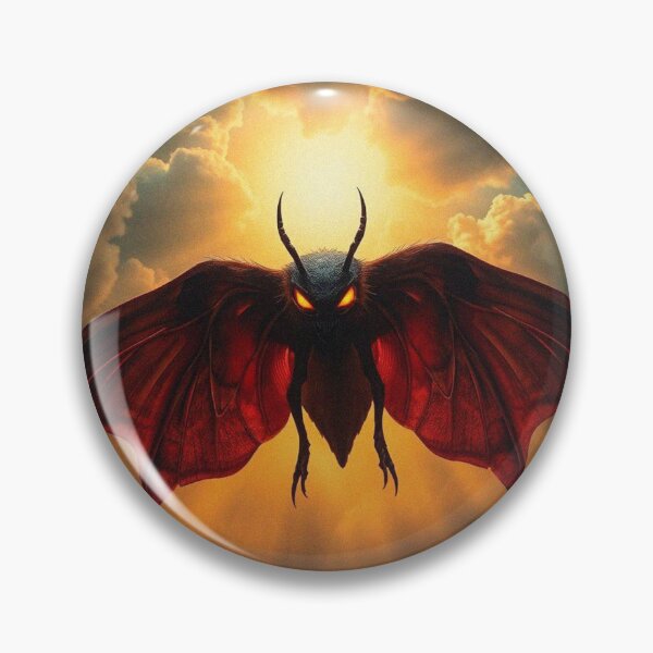 Item preview, Mothman cryptid painting designed and sold by Vintage Designs +.