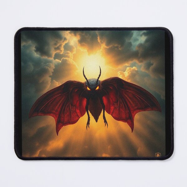 Item preview, Mothman cryptid painting designed and sold by Vintage Designs +.