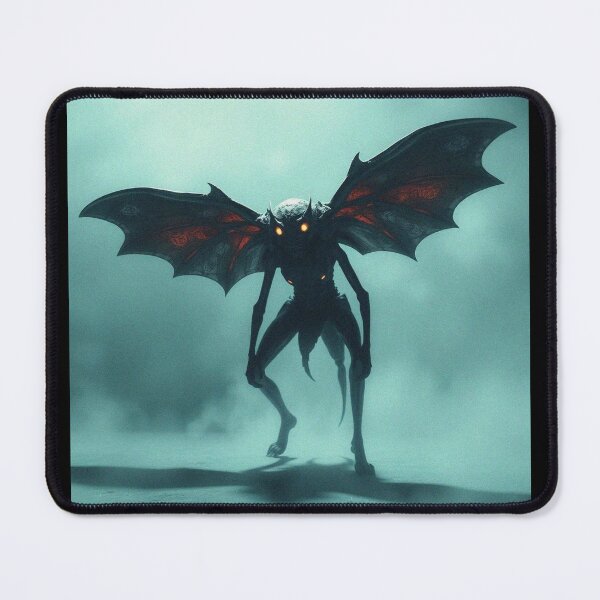 Item preview, Mothman cryptid painting designed and sold by Vintage Designs +.