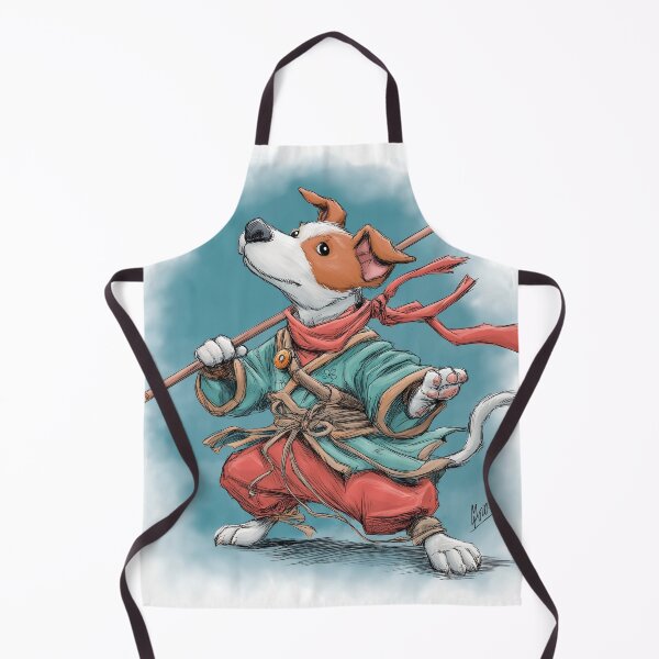 Item preview, [Martial Pets] Kung Fu Dog Puppy Warrior Illustration designed and sold by DTDSEverything.