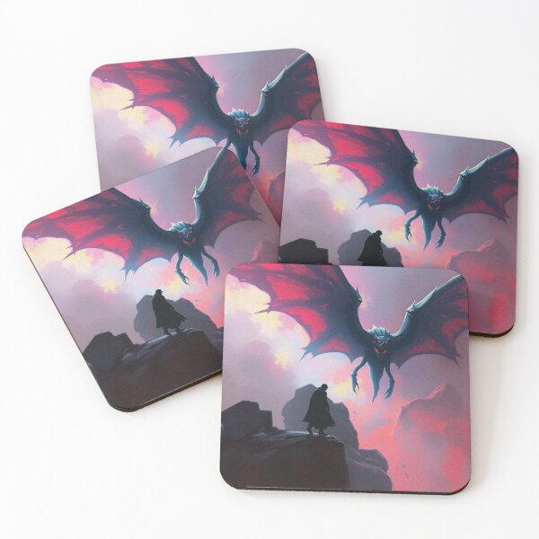 Item preview, Mothman cryptid painting designed and sold by Vintage Designs +.
