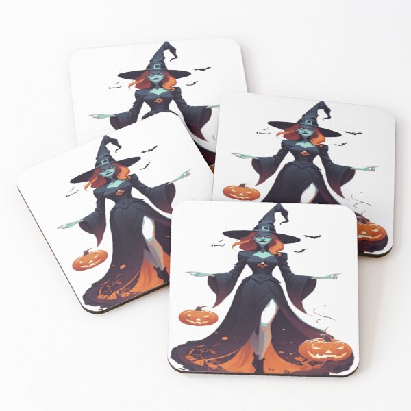 Item preview, Horror Halloween witch and pumpkins. designed and sold by DaliaSabryTee.