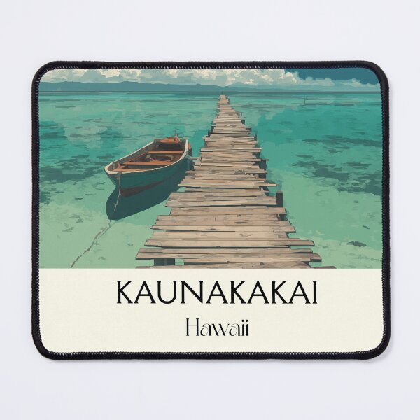 Item preview, Kaunakakai Molokai Pier | Hawaii's Friendly Isle Art designed and sold by TuncGK.