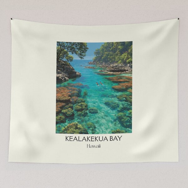 Item preview, Kealakekua Bay Snorkeling | Big Island Coral Reef Art designed and sold by TuncGK.