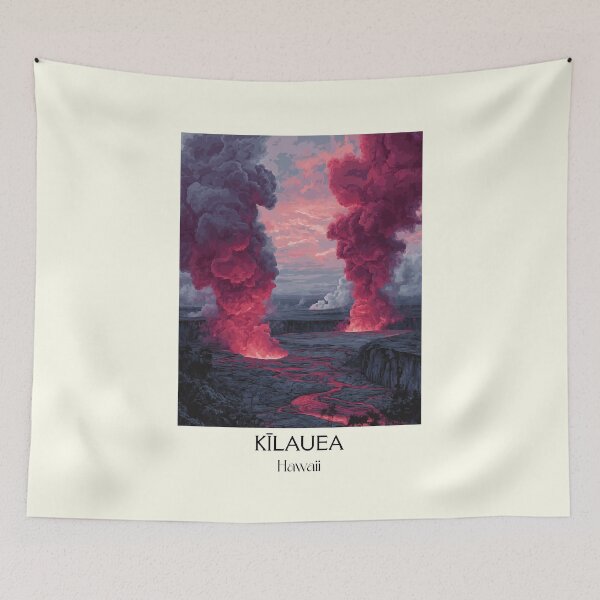 Item preview, Kilauea Volcano Eruption | Big Island Hawaii Volcanic Art designed and sold by TuncGK.