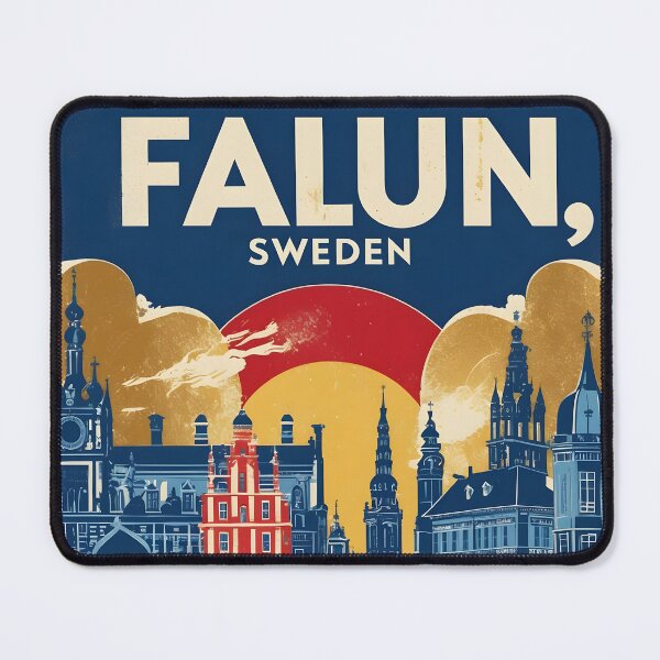 Item preview, Falun Sweden 1950s Vintage Travel Tourism designed and sold by TravelersGems.
