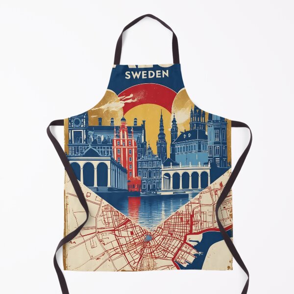 Item preview, Falun Sweden 1950s Vintage Travel Tourism designed and sold by TravelersGems.