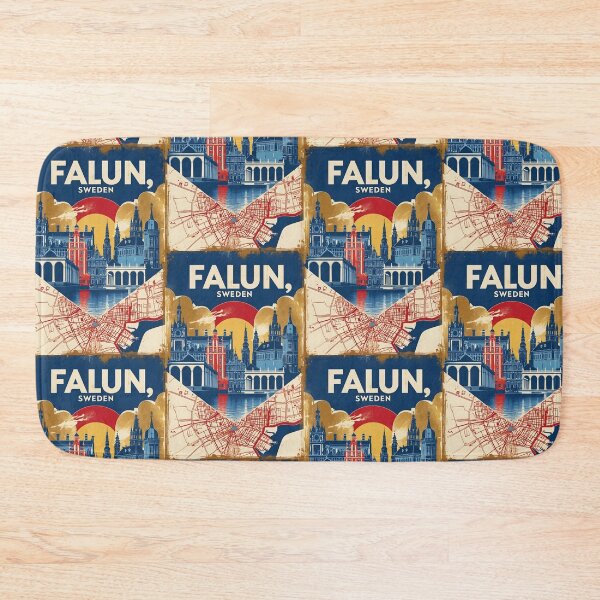 Item preview, Falun Sweden 1950s Vintage Travel Tourism designed and sold by TravelersGems.